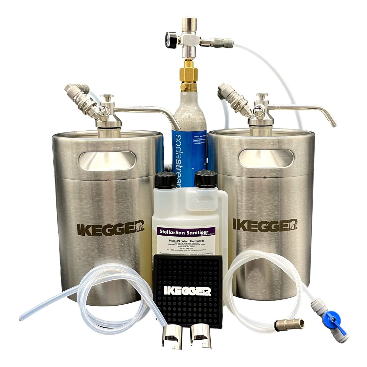 keg from beerdroid package - 2 x 5l stainless kegs and accessories