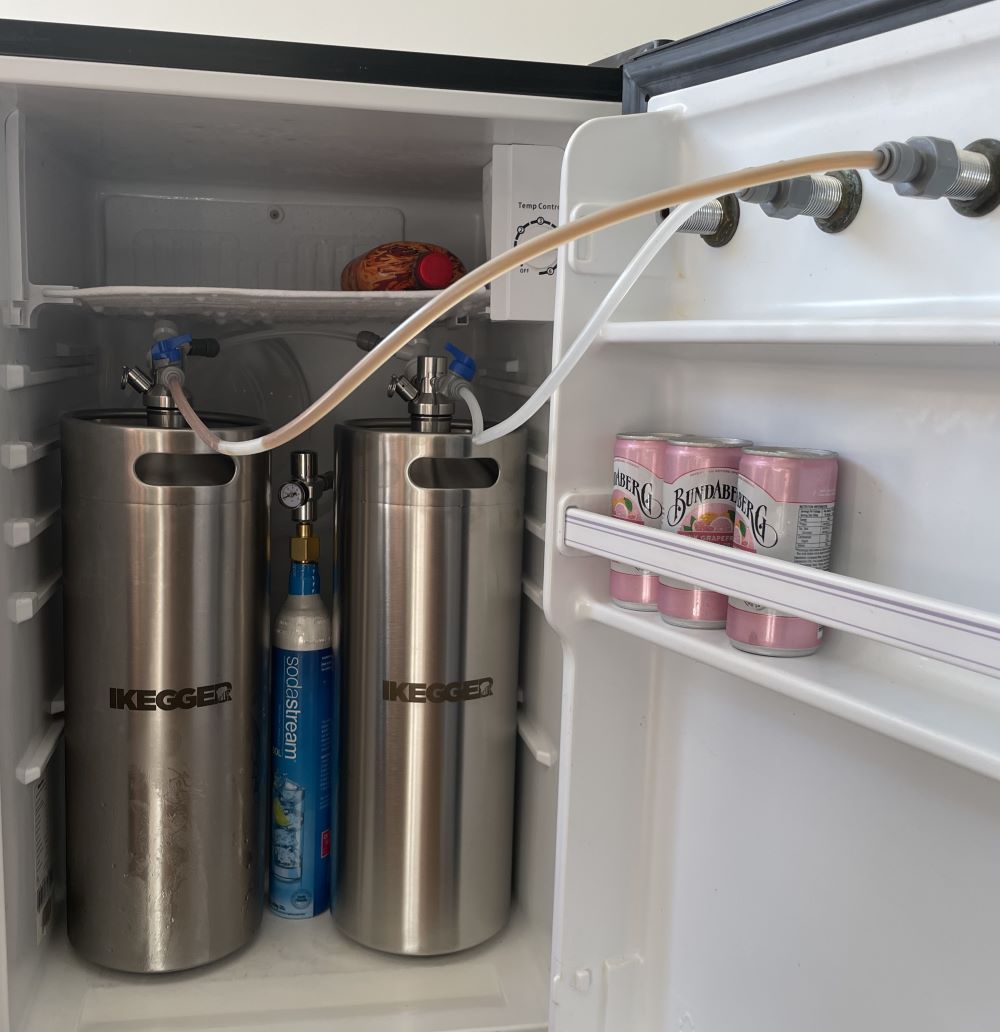 Mini shop keg refrigerator