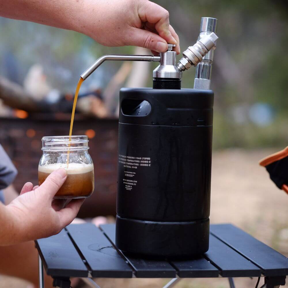 Keg coffee store maker